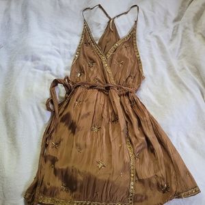 Free People Brown Boho Dress
